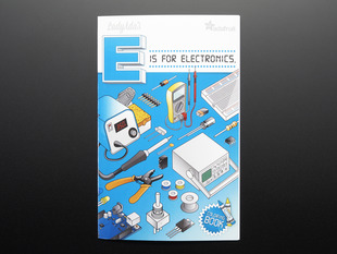 Front cover of an alphabet coloring book with various electronic items. 