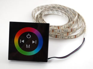Capacitive Touch Wheel controller box for Analog RGB LED Strips