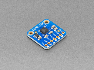 Angled shot of a ADXL326 5V ready triple-axis accelerometer.