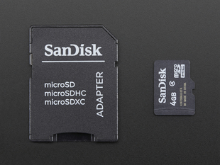 4GB BlankMicroSD Memory Card with SD card adapter