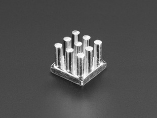 Square aluminum heatsink with 9 pillars - 0.5"x0.5" square.