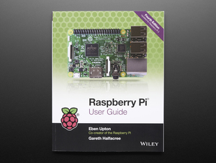 Front cover of Raspberry Pi User Guide by Eben Upton and Gareth Halfacree - 4th Edition. A topdown shot of a Raspberry Pi 3. 