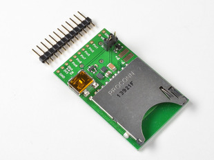 SD Card breakout PCB with USB connector and header