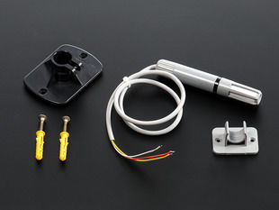 Encased I2C Temperature/Humidity Sensor with assorted mounting hardware