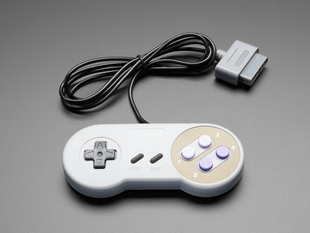Classic SNES video game controller.