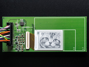 E-Ink breakout board with image of cat