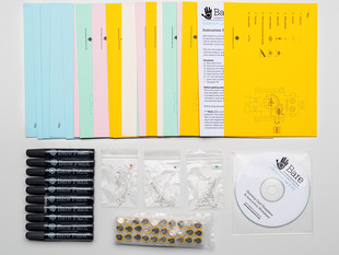 Bare Conductive Greeting Card Kit -  Classroom pack with many cards, batteries, LEDs and pens