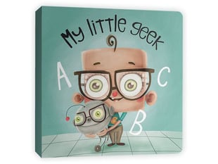Front cover of illustrated book, "My Little Geek by Andrew & Sarah Spear"