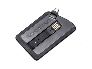 Business card that turns into a USB charging cable to Micro USB.