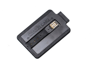 Business card that turns into a USB charging cable to 30 pin Connect. 