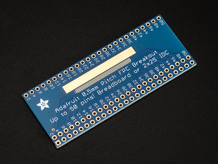 Angle shot of a Adafruit 50 pin 0.5mm pitch FPC Adapter.
