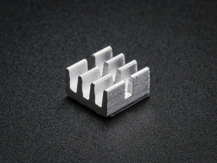 Square aluminum heat sink with 8 fins