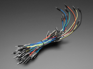 Bundle of multi-colored multi-length wire jumpers