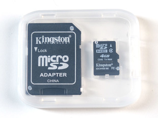4GB SD Card for Raspberry Pi preinstalled with RaspBMC (XBMC) in a small clear plastic case