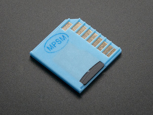 Blue Shortening microSD card adapter for Raspberry Pi & Macbooks