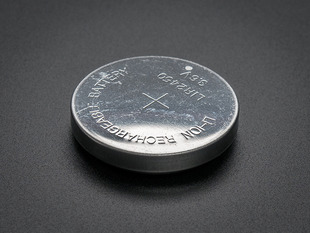 Angle of large Li-Ion rechargeable coin battery