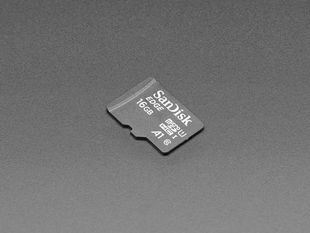 Angled shot 16GB Micro SD Card with NOOBS 3.0