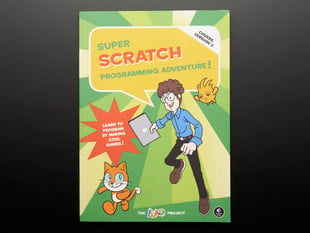 front cover of technical book, "Super Scratch Programming Adventure!"
