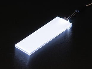 Medium rectangular glowing LED