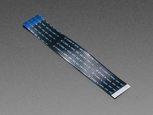Angled shot of Flex Cable for Raspberry Pi Camera or Display - 100mm / 4"