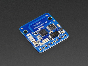 Angled shot of a Bluefruit LE - Bluetooth Low Energy. 