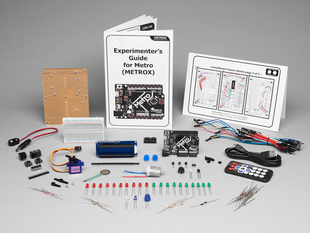 Adafruit MetroX Classic Kit - Experimentation Kit for Metro 328 with lots of components, and booklet