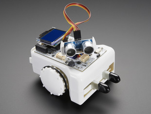 Angled shot of Sparki rover robot.