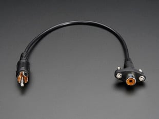 Panel Mount RCA extender Cable