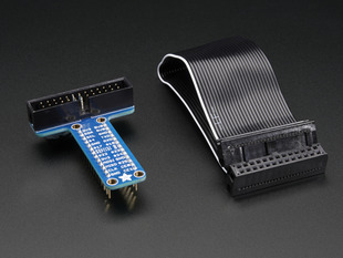 Adafruit Assembled Pi T-Cobbler Breakout and cable for Raspberry Pi 
