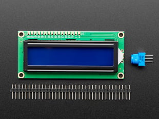 Character LCD with 16x2 characters, with header and potentiometer