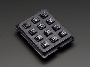 Black 3x4 Phone-style Matrix Keypad