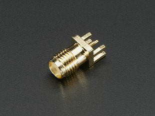 Edge-Launch SMA Connector for 1.6mm / 0.062 Thick PCBs