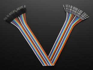 Premium Male/Male Jumper Wires - 20 x 12 (300mm) folded over