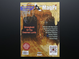 Front cover of The MagPi - Issue 21: Stronghold of the Dwarven Lords.