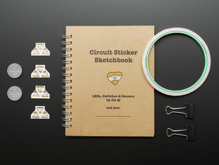 Chibitronics Starter Kit with batteries, LED stickers, book and copper tape