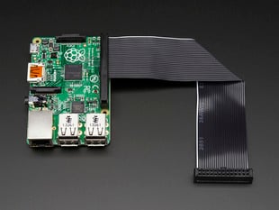 Downgrade GPIO Ribbon Cable connected to Raspberry Pi.
