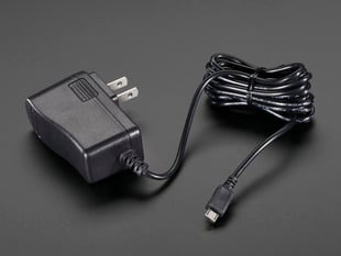 5V 2.5A Switching Power Supply with 20AWG MicroUSB Cable