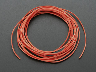 Silicone Cover Stranded-Core Wire - 2m 30AWG Red