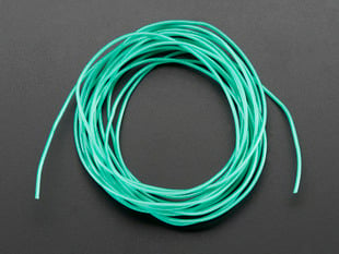 Silicone Cover Stranded-Core Wire - 2m 30AWG Green