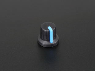 Potentiometer Knob of Soft Touch rubber with blue indicator line
