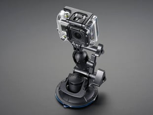 multi-jointed go-pro camera mount with many knobs