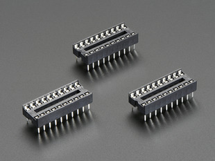 Pack of 3 IC Sockets for 20-pin 0.3 inch Chips