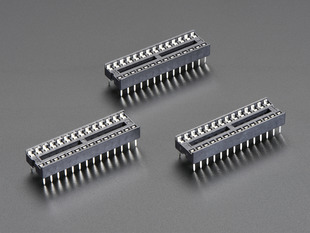 Pack of 3 IC Sockets for 28-pin 0.3 inch Chips