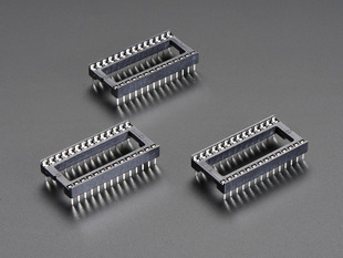 Pack of 3 IC Sockets for 28-pin 0.6 inch Chips