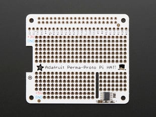 Top view of Adafruit Perma-Proto HAT for Pi Mini Kit - With EEPROM