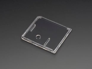 Angled shot of clear Raspberry Pi Model A+ Case lid.