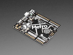 Angled shot of a Adafruit METRO 328 without Headers. 