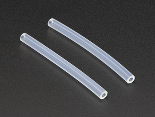 Two pieces of silicone tubing