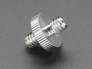 1/4 to 1/4 Screw Adapter with thumb-ring