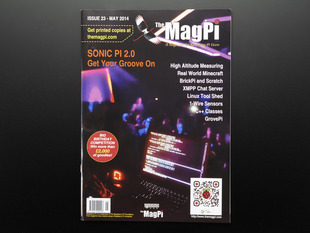 Front cover of magazine "The MagPi - Issue 23" featuring Sonic PI 2.0